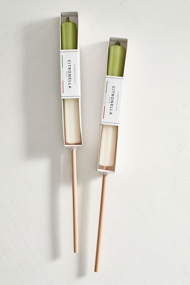 Ombre Citronella Torch Candle, Green #1