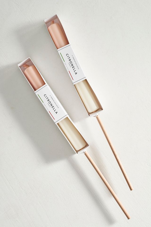 Ombre Citronella Torch Candle, Peach #1