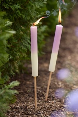 Ombre Citronella Torch Candle, Purple
