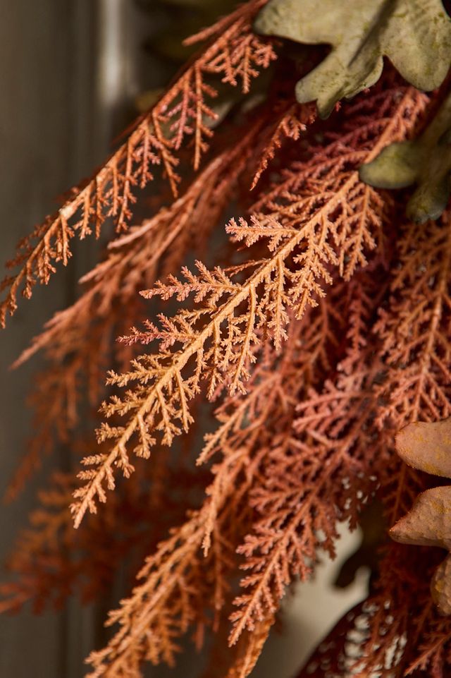 Faux Autumn Cedar Garland #3