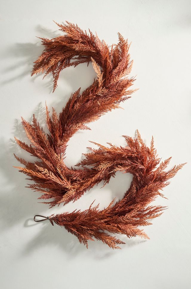 Faux Autumn Cedar Garland #2