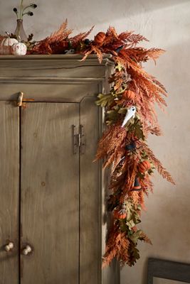 Faux Autumn Cedar Garland