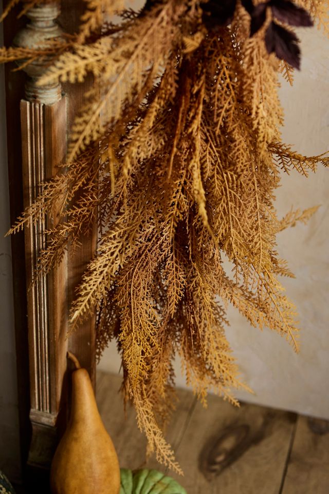 Faux Autumn Cedar Garland #1