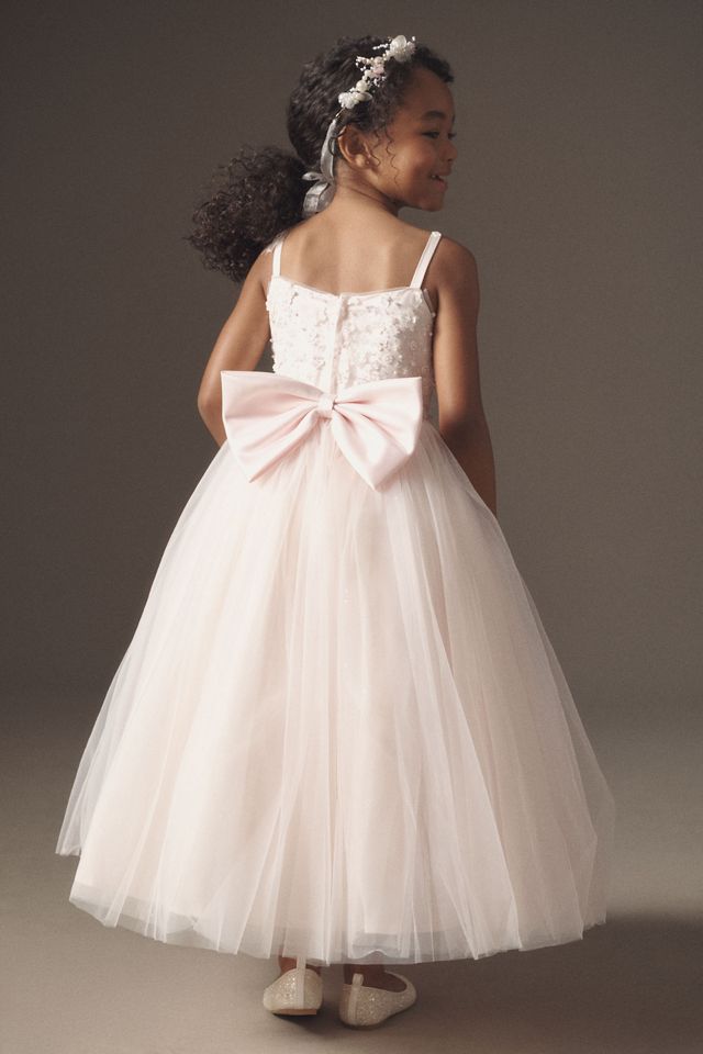 Princess Daliana Sequin Floral Flower Girl Dress #2