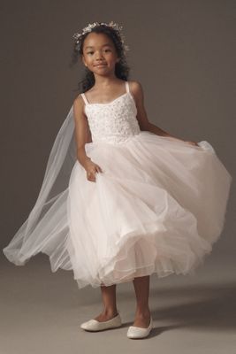 open lace back dress SATIN FLORAL FLOWER GIRL DRESS D24472  Princess Daliana