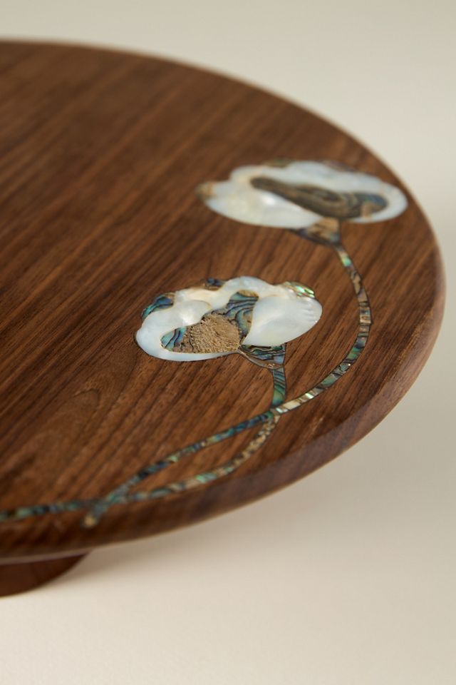 Addie Walnut Wood Cakestand #2
