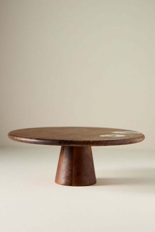 Addie Walnut Wood Cakestand #1