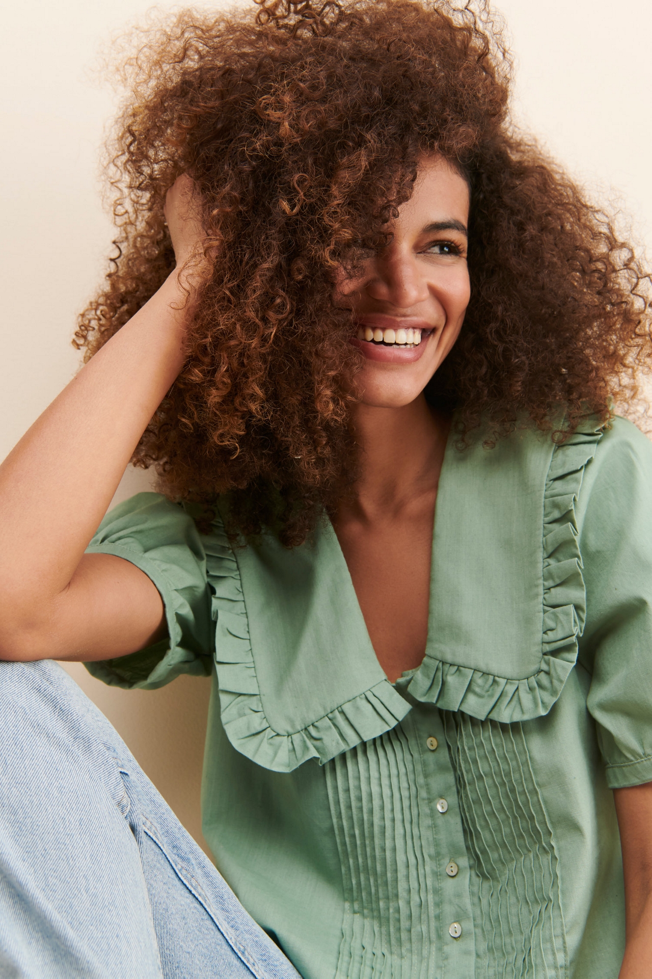 Afternoon Bonnet Pleated Top