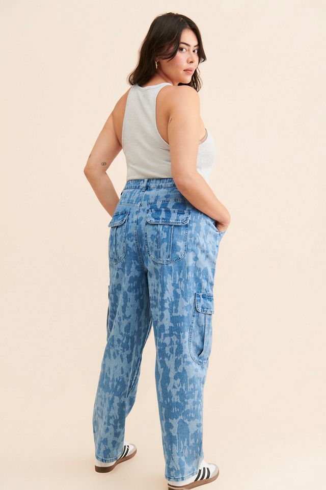 Eloquii Cargo Printed Jeans #1