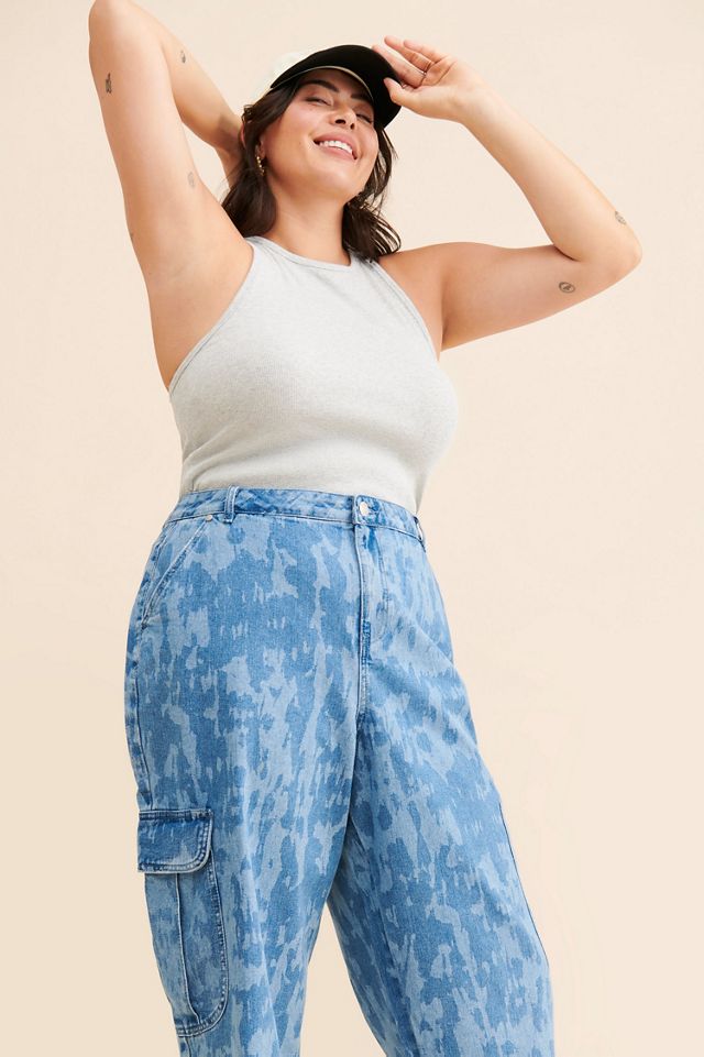 Eloquii Cargo Printed Jeans #3