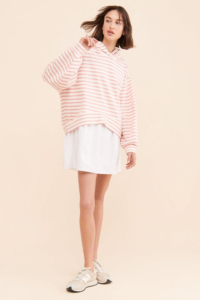 Pilcro Hooded Sweatshirt Twofer Mini Dress #3