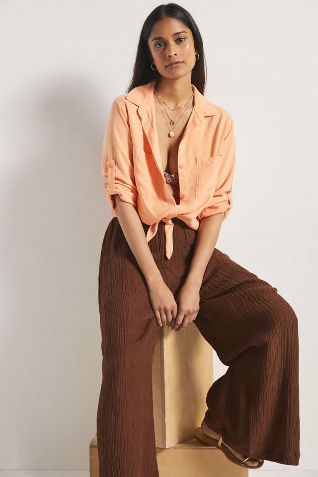 Cloth & Stone Tie-Front Surf Shirt #3