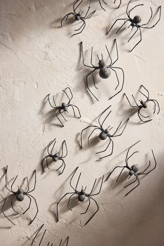 Iron Spider Wall Decor, Set of 18 #2