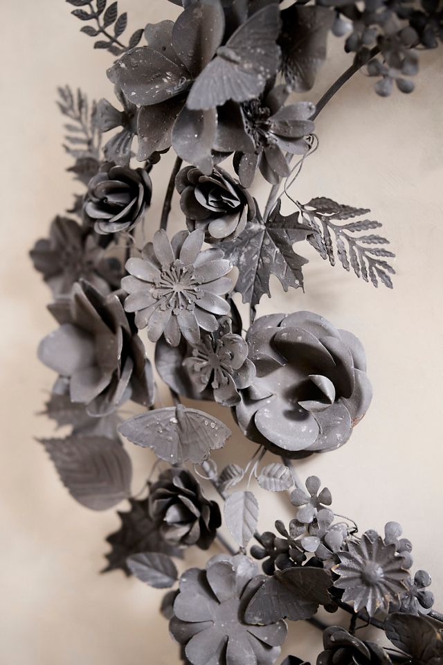 Halloween Half Moon Iron Wreath #1