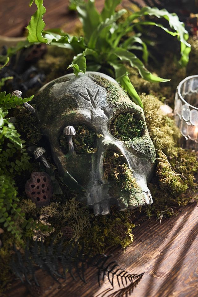 Mossy Metal Skull #1