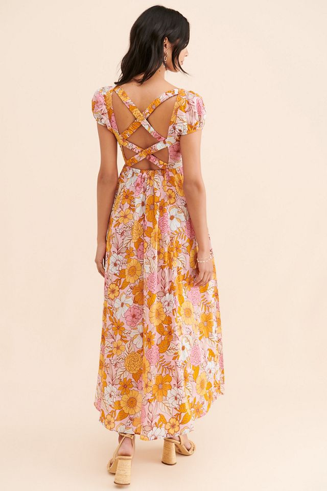 Kachel Smocked Floral Maxi Dress #1