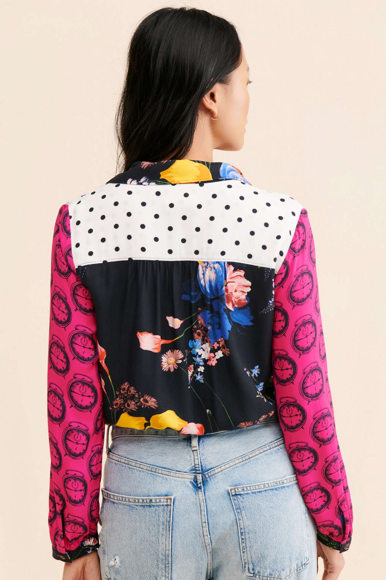 Maeve Paz Contrast Button-Down