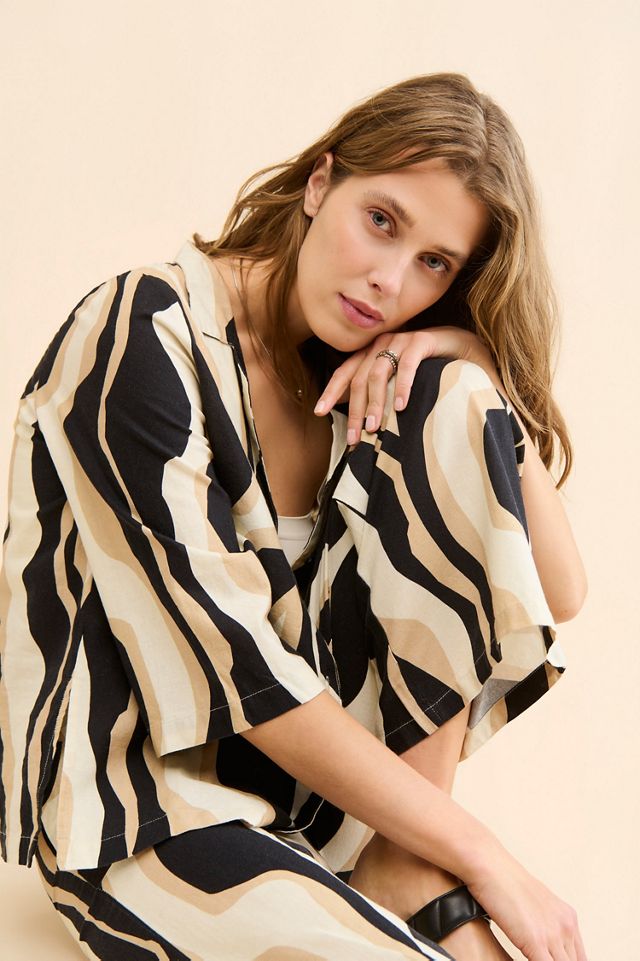 Little Lies Zita Linen Blouse #2