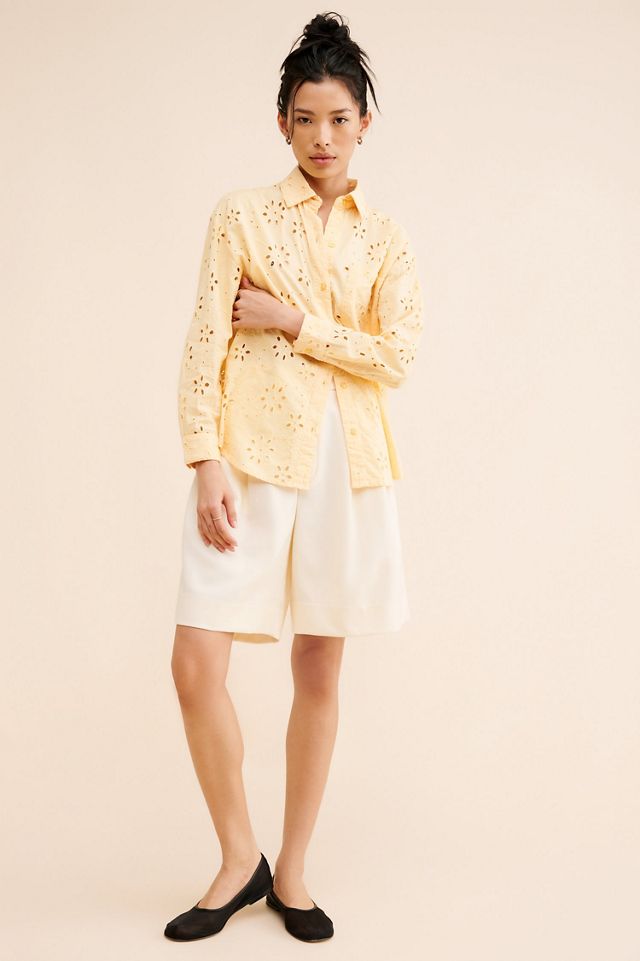 RAHI Eyelet Buttondown Top #3