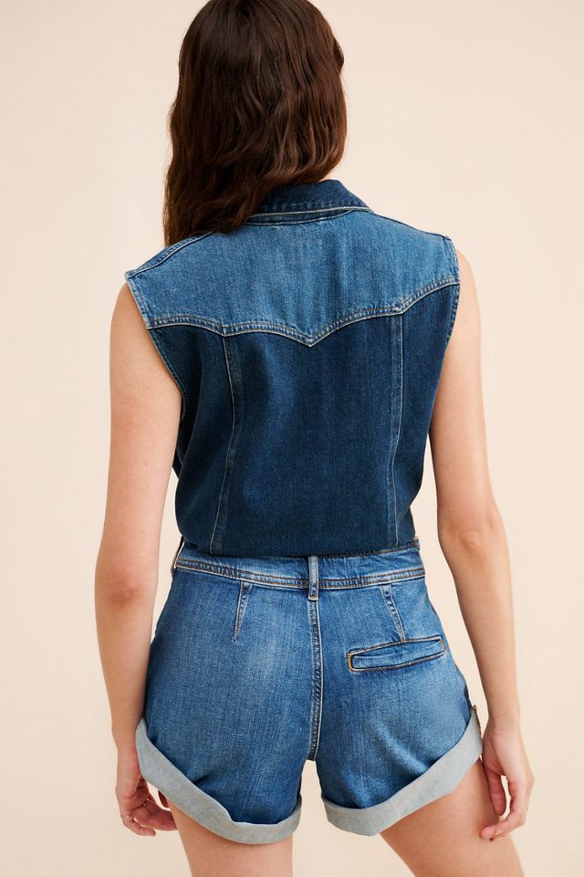 Pilcro Rolled Denim Shorts #1