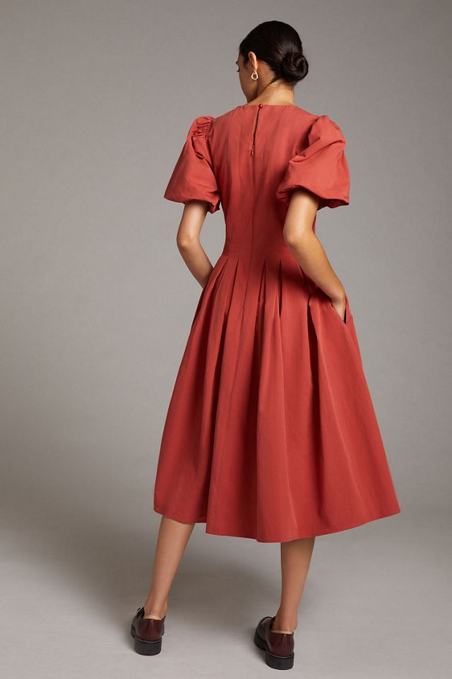Eri + Ali Corset-Seamed Midi Dress #1