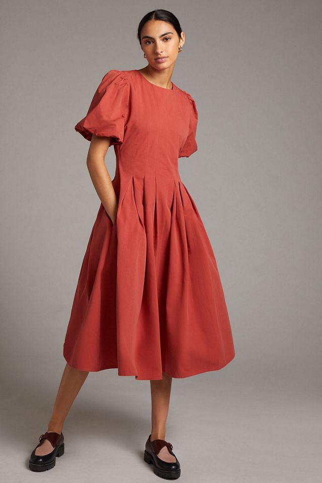 Eri + Ali Corset-Seamed Midi Dress #3