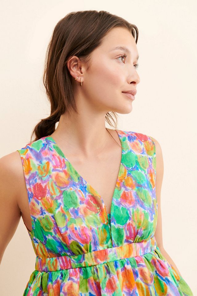 Hope for Flowers by Tracy Reese Floral Printed Tiered Mini Dress #2