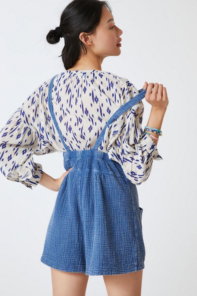 Maronie Relaxed Gauze Shortalls #1