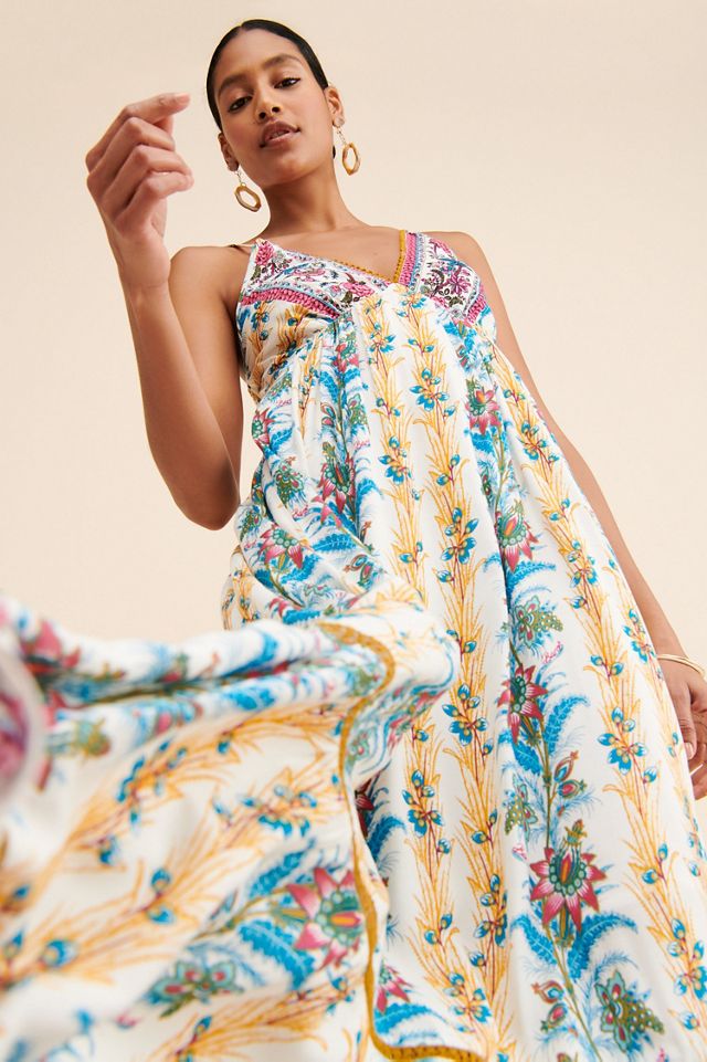 Barok Paris Floral Maxi Flounce Dress #2