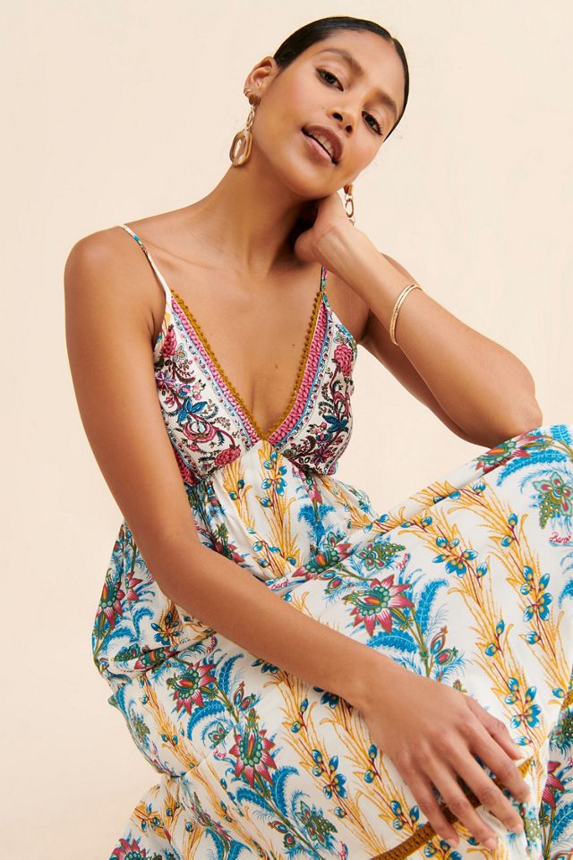 Barok Paris Floral Maxi Flounce Dress #3