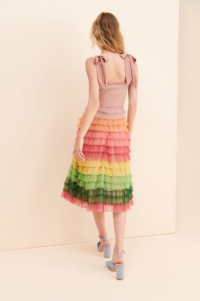 Bl-nk Tiered Ruffle Midi Dress #1