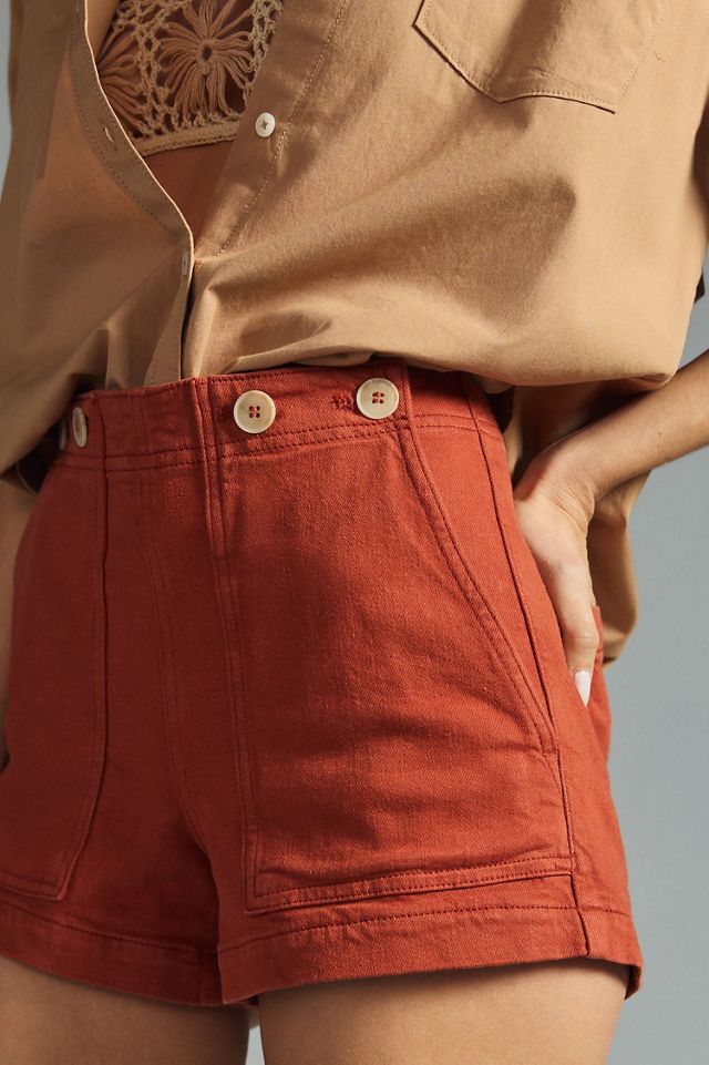 Pilcro The Kit High-Rise Utility Shorts #2