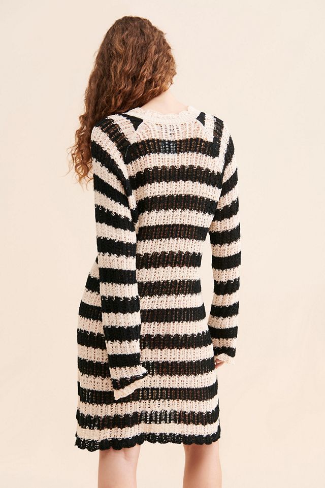 4SI3NNA Striped Pullover Knit Tunic #1