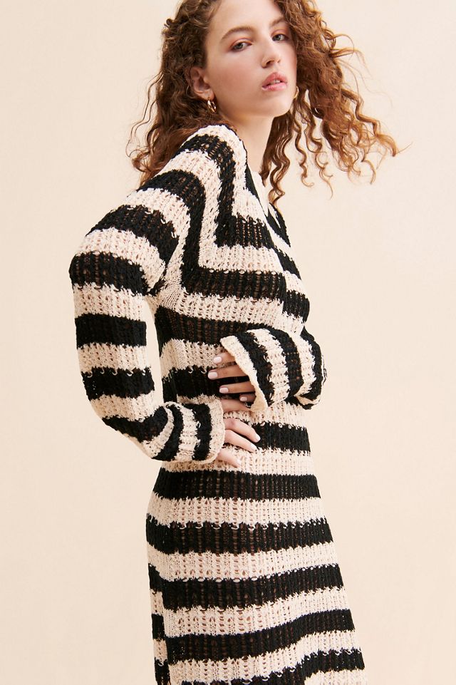 4SI3NNA Striped Pullover Knit Tunic #2