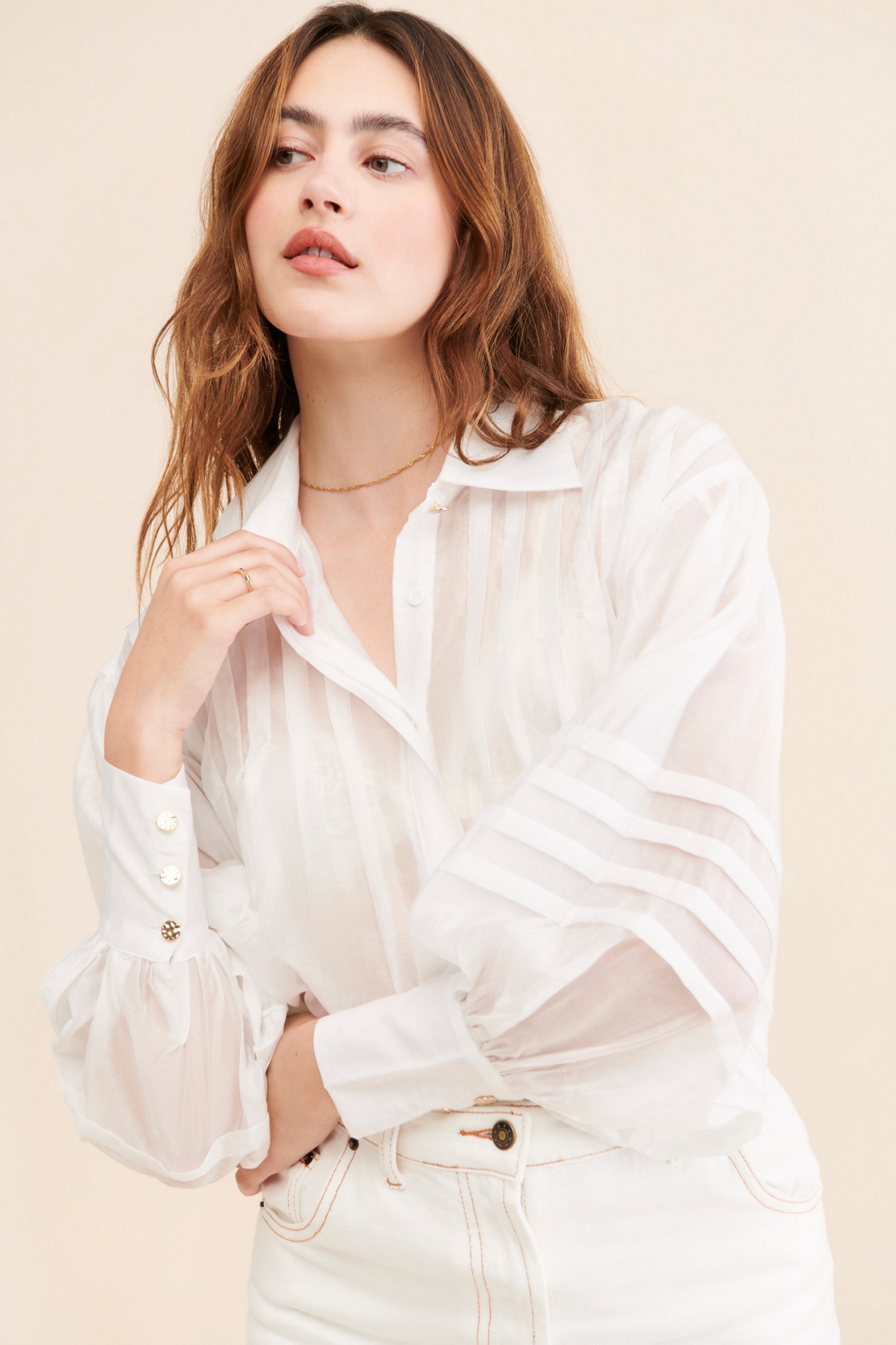 Aureta Gisele Buttoned Blouse