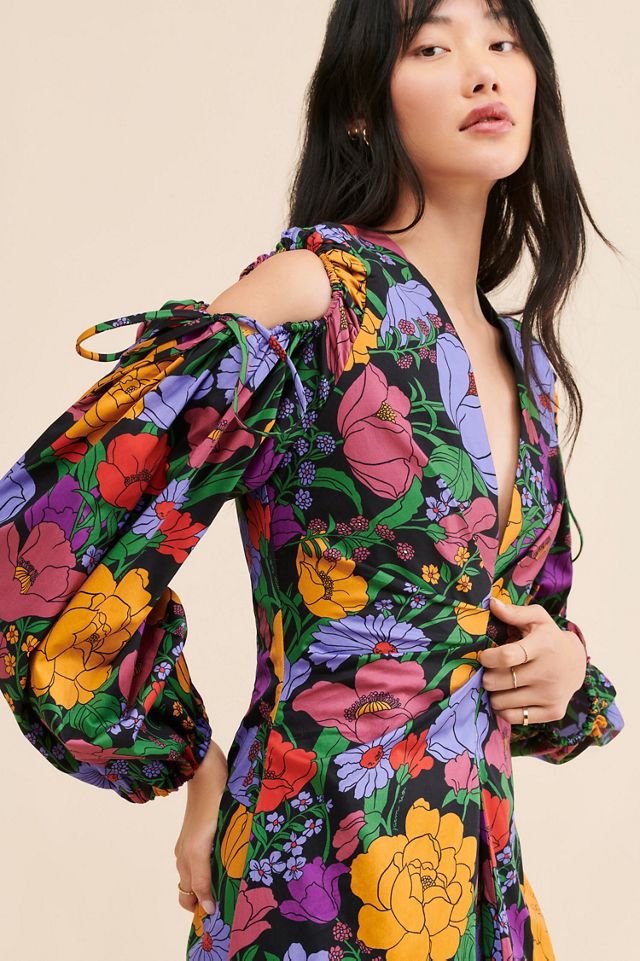 FARM Rio Bucolic Garden Sleeve Cut Out Dress #2