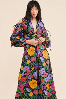 The Marais Printed Chiffon Maxi Dress | Anthropologie
