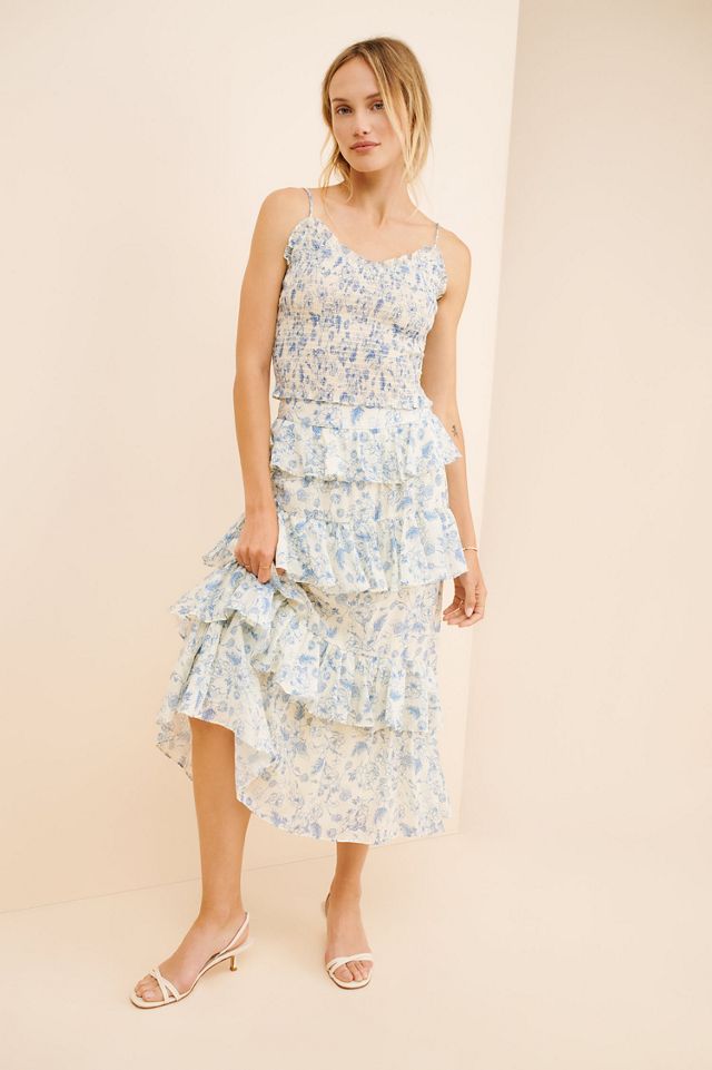 ASTR the Label Smocked Printed Cami #3