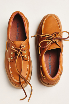 Timberland Stone Street Boat Shoe Flats In Brown