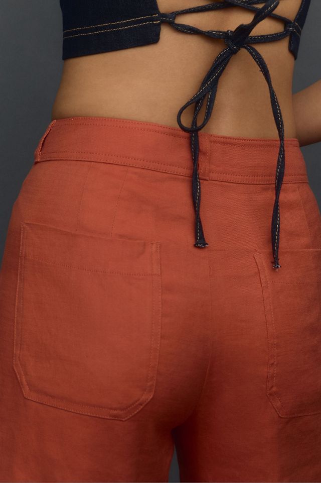 Maeve The Ettie High-Rise Crop Wide-Leg Pants: Linen Edition #2