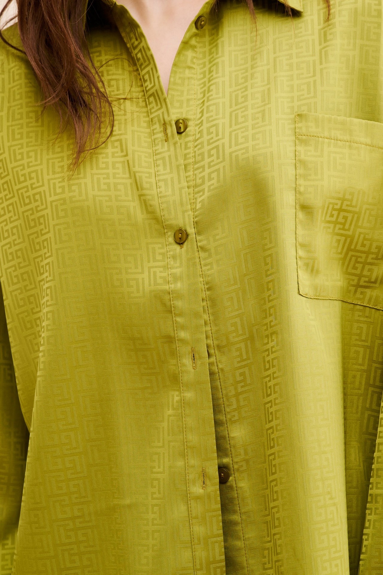 4th & Reckless Mimi Satin Buttondown Shirt