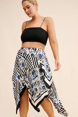 Geisha Designs Tiered Floral Maxi Skirt | Anthropologie