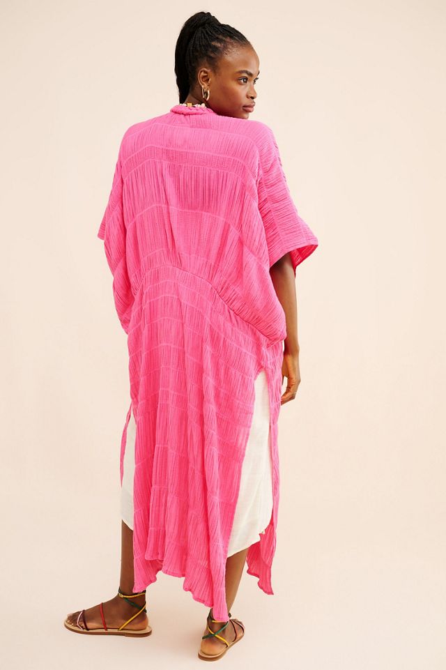 Maeve Ruched Side-Slit Duster #1