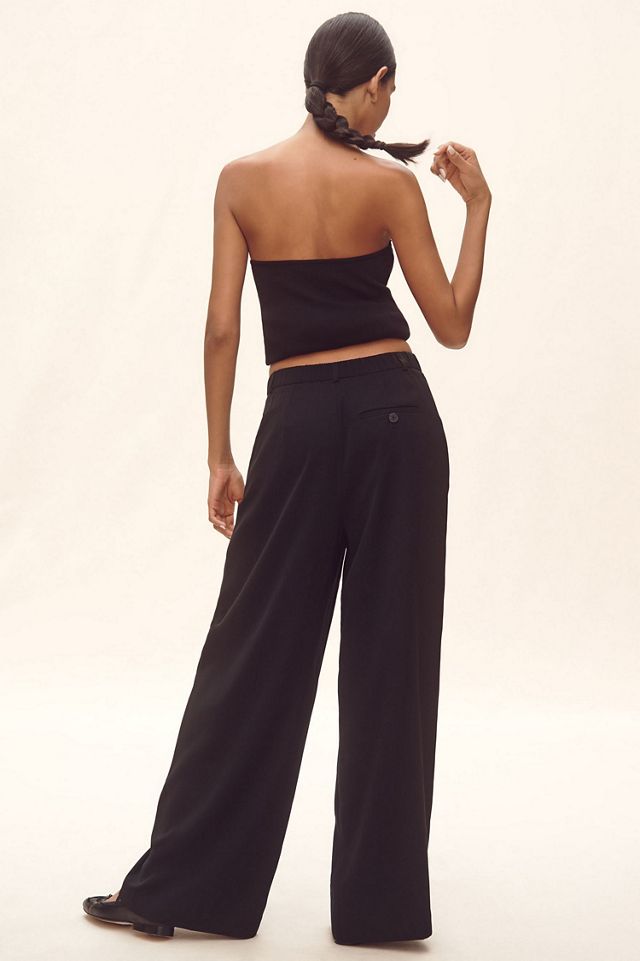 Maeve Avery Wide-Leg Trouser Pants #1