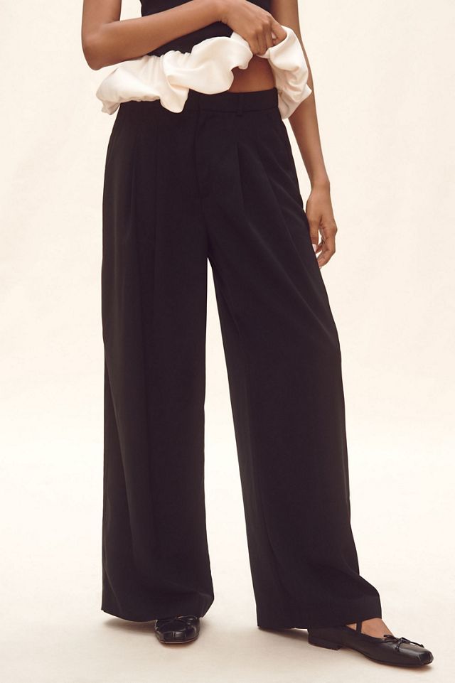 Maeve Avery Wide-Leg Trouser Pants #3