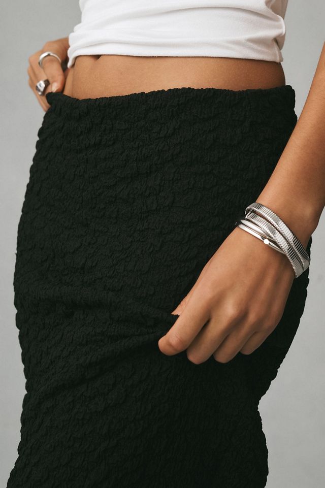 Maeve Puckered Knit Pencil Midi Skirt #2