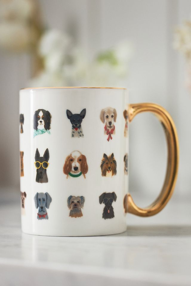 Rifle Paper Co. Porcelain Hot Dogs Mug #1