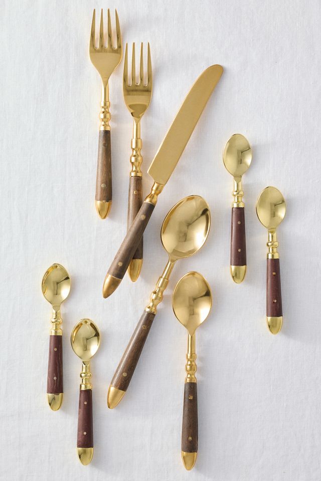 Woodland Metal Teaspoons, Set of 4 #1