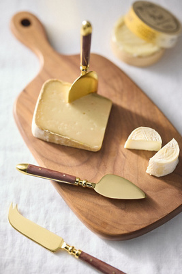 Woodland Metal Cheese Knives, Set of 3