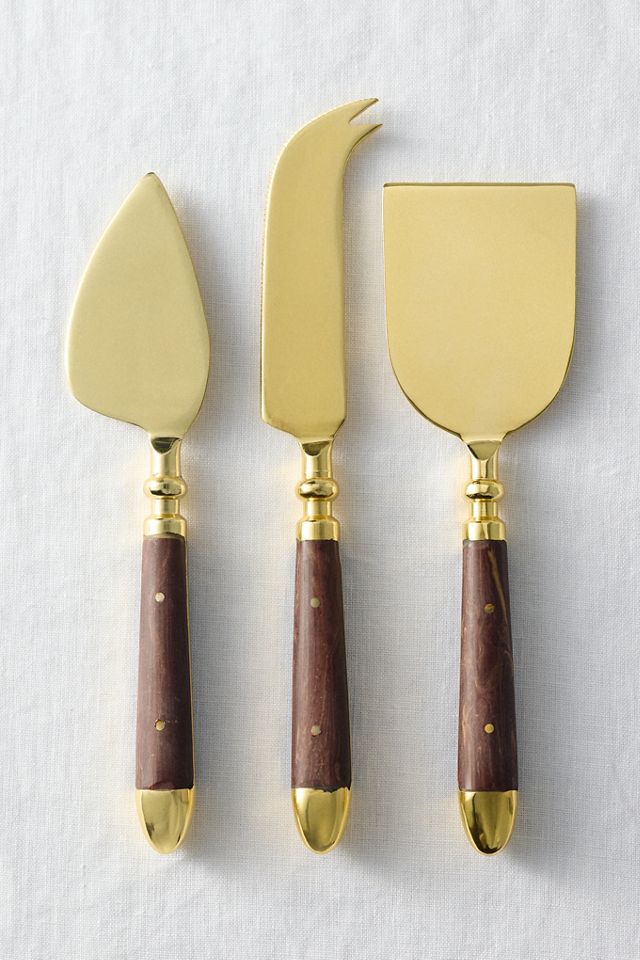 Woodland Metal Cheese Knives, Set of 3 #2